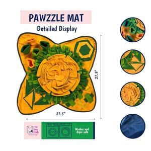 Snuffle Mat for Dogs Interactive Puzzle Feeding Mat Flower Design